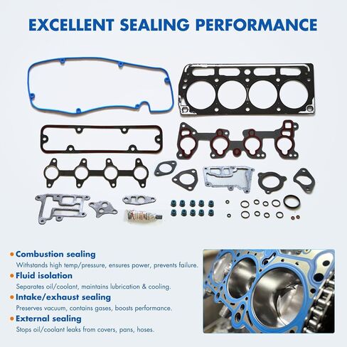مجموعة حشية رأس الاسطوانة مناسبة لسيارة شيفروليه S10 2.2L، لسيارة GMC Sonoma 2.2L استبدال HS9170PT,HS4023 in Kuwait