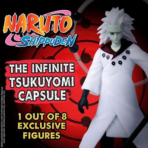 شخصية ناروتو شيبودن إنفينيت تسوكويومي الصغيرة القابلة للتجميع | Rinne Sharingan Moon Capsule عبوة واحدة من لعبة الرسوم المتحركة - تمثال غامض للمعجبين وهواة الجمع in Kuwait