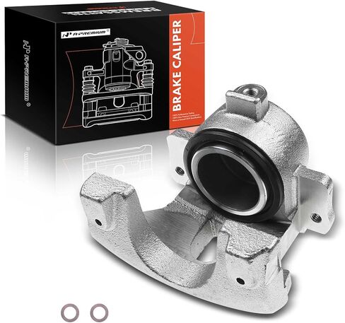 A-Premium Disc Brake Caliper Assembly Without Bracket Compatible with Select Ford and Mercury Models - For Mustang, Fairlane, Falcon, Ranchero, Torino, Comet, Cougar, Cyclone, 1968-1973 - Front Driver in Kuwait