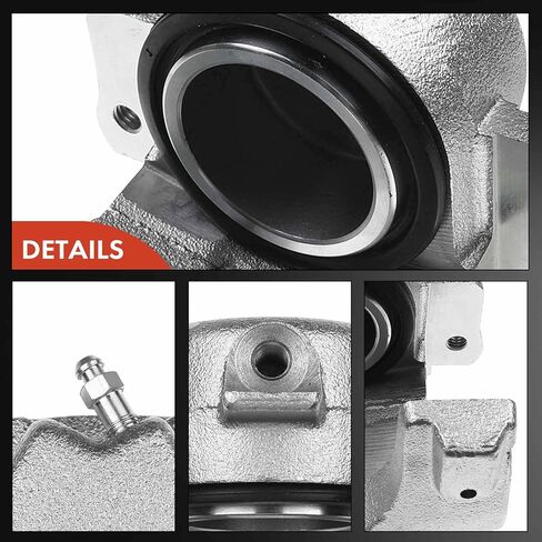 A-Premium Disc Brake Caliper Assembly Without Bracket Compatible with Select Ford and Mercury Models - For Mustang, Fairlane, Falcon, Ranchero, Torino, Comet, Cougar, Cyclone, 1968-1973 - Front Driver in Kuwait