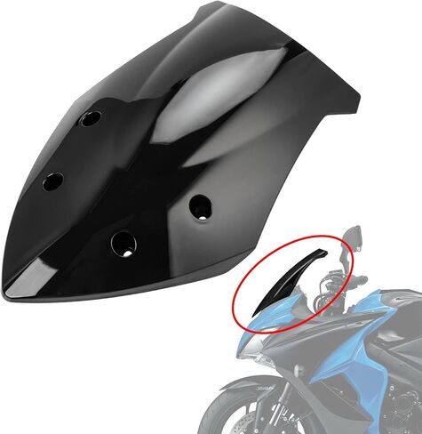 فقاعة مزدوجة للزجاج الأمامي لـ GSXS1000 GSXS1000F 2015-2021 (أسود) in Kuwait