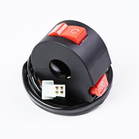 Handlebar Mount Motorbike ON Off Start Kill Switch, 7/8" 22mm 4-Wire Aftermarket Replacement Compatible with 110cc 125cc Taotao ATVs Quad Motorcycle Wheelers Pit Bike in Saudi Arabia