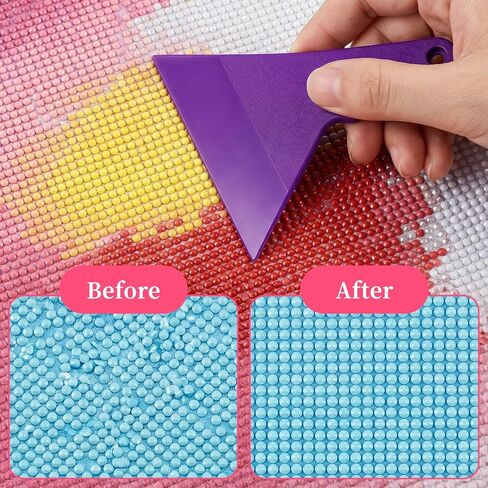 Fampery 3-Pack Diamond Art Roller & 2 Aligning Press Fix Scrapter - DIY Essential Craft Tools for Full Drill & Partial Drill Rhinestone Embroidery - Easy-Grip & Quick Design in Saudi Arabia
