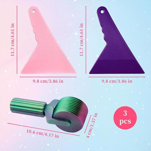 Fampery 3-Pack Diamond Art Roller & 2 Aligning Press Fix Scrapter - DIY Essential Craft Tools for Full Drill & Partial Drill Rhinestone Embroidery - Easy-Grip & Quick Design in Saudi Arabia