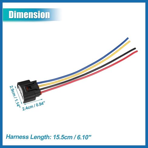 4pcs Ignition Coil Connector for Scion TC L4 2.4L 2005-2010 for Toyota Camry L4 2.4L 2002-2010 No.9098011885 Item Replacement in Kuwait