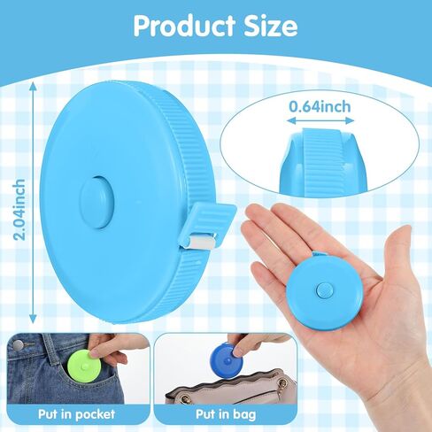 60 Pack Soft Retractable Measuring Tape Double-Scale 60 Inch/150cm for Body Measuring Metric Tape Measure Sewing Craft Cloth Tape Measure Tailor Cloth Knitting Home Craft Measurements (6 Colors) in Saudi Arabia