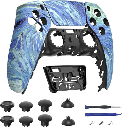Front Shell Touchpad Compatible with PS5 Edge Controller, DIY Replacement Faceplate Custom Touch Pad Cover Set with Thumbsticks for PS5 Controller BDM-010 020 030 040 050 in Saudi Arabia