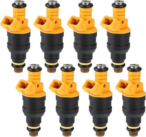 X AUTOHAUX 8 Pcs 0280150909 FOTZ9F593C FOTE9F593D5A Fuel Injector Nozzle for Ford F-150 Bronco 4.6L 5.0L 5.8L 1986-1996 for Ford F250 F350 Super Duty 5.4L 1999-2003 in Kuwait