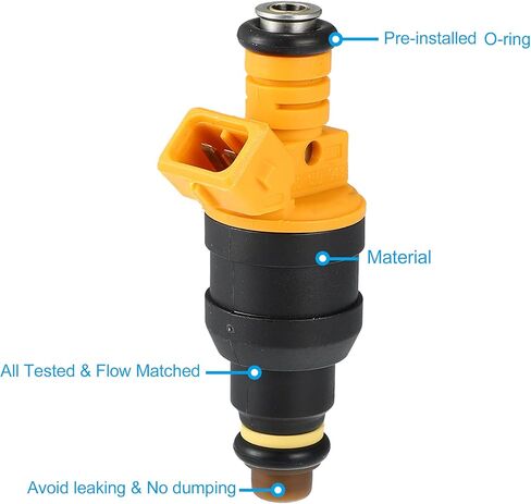 X AUTOHAUX 8 Pcs 0280150909 FOTZ9F593C FOTE9F593D5A Fuel Injector Nozzle for Ford F-150 Bronco 4.6L 5.0L 5.8L 1986-1996 for Ford F250 F350 Super Duty 5.4L 1999-2003 in Kuwait