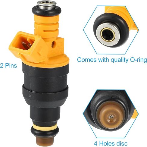 X AUTOHAUX 8 Pcs 0280150909 FOTZ9F593C FOTE9F593D5A Fuel Injector Nozzle for Ford F-150 Bronco 4.6L 5.0L 5.8L 1986-1996 for Ford F250 F350 Super Duty 5.4L 1999-2003 in Kuwait