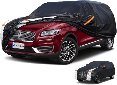 SUV Car Cover for Lincoln Nautilus (2019-2024) All-Weather Outdoor Waterproof Rain Snow UV Sun Protector Full Exterior Weatherproof,Indoor Car Cover. in Saudi Arabia