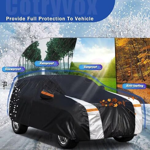 SUV Car Cover for Lincoln Nautilus (2019-2024) All-Weather Outdoor Waterproof Rain Snow UV Sun Protector Full Exterior Weatherproof,Indoor Car Cover. in Saudi Arabia