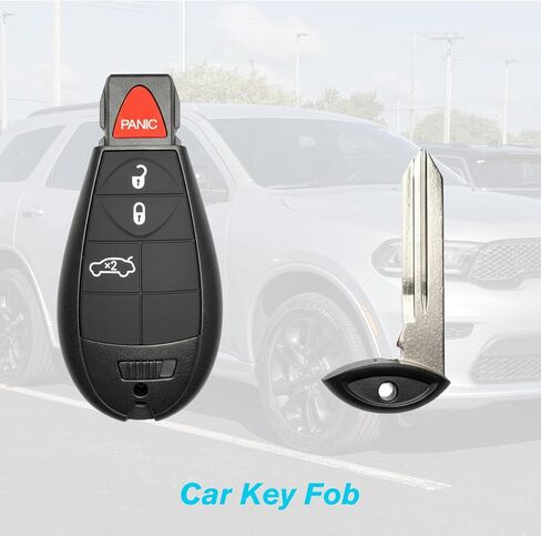2 قطعة مفتاح السيارة فوب دخول بدون مفتاح عن بعد 433 ميجا هرتز M3N32297100 / 56046771AA ل دودج دارت 2013-2016 | 4 أزرار مع مفتاح الباب in Kuwait