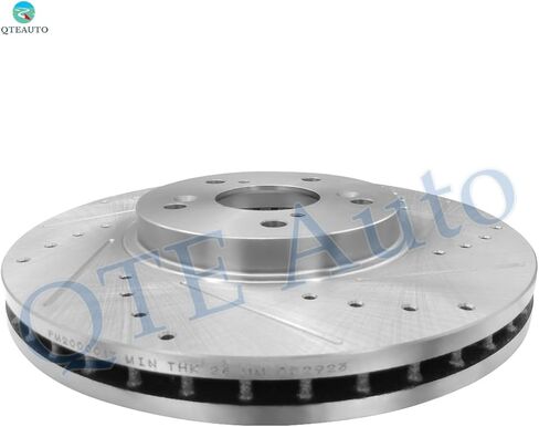 PM Auto Front 300mm Drilled Slotted Disc Brake Rotors Replacement For 1999-2008 Acura TL in Kuwait