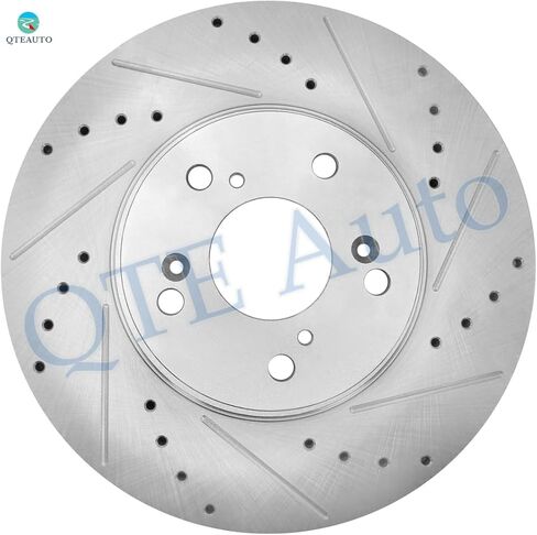 PM Auto Front 300mm Drilled Slotted Disc Brake Rotors Replacement For 1999-2008 Acura TL in Kuwait