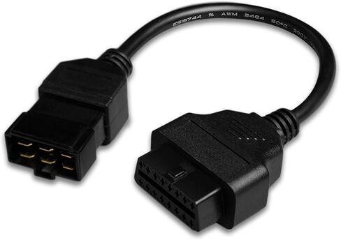 كابل محول obd2 لمركبات الديزل هيتاشي 24 فولت 6 دبوس obd2 16pin إلى obd1 6pin obdii موصل تشخيص السيارة متوافق مع الماسح الضوئي التشخيصي obd ii in Kuwait