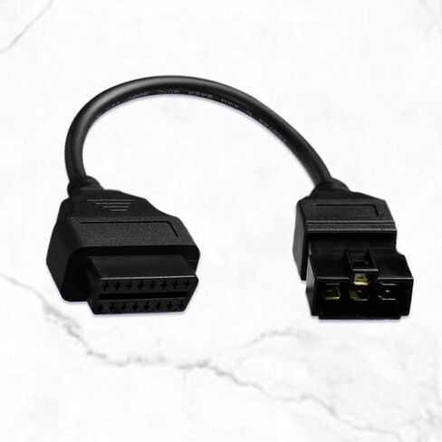 كابل محول obd2 لمركبات الديزل هيتاشي 24 فولت 6 دبوس obd2 16pin إلى obd1 6pin obdii موصل تشخيص السيارة متوافق مع الماسح الضوئي التشخيصي obd ii in Kuwait