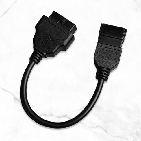 كابل محول obd2 لمركبات الديزل هيتاشي 24 فولت 6 دبوس obd2 16pin إلى obd1 6pin obdii موصل تشخيص السيارة متوافق مع الماسح الضوئي التشخيصي obd ii in Kuwait