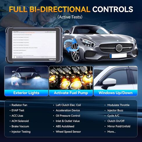 THINKSCAN 689BT ماسح ضوئي OBD2 ثنائي الاتجاه مع كاميرا المنظار، 3000+ اختبار نشط، كل النظام، 34 خدمة، FCA Autoauth، CANFD وDoIP، تحديث مجاني مدى الحياة in Kuwait