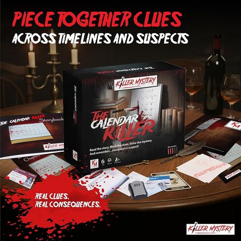 The Calendar Killer - لعبة لغز جريمة قتل غامرة مبنية على قصة للبالغين | فيلم جريمة تفاعلي يحتوي على أدلة مادية ومشاهد وأدلة للوسائط المتعددة | تجربة سينمائية غامضة in Kuwait
