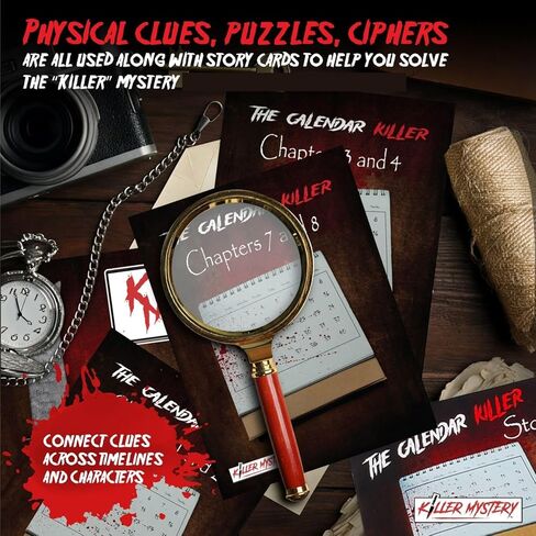 The Calendar Killer - لعبة لغز جريمة قتل غامرة مبنية على قصة للبالغين | فيلم جريمة تفاعلي يحتوي على أدلة مادية ومشاهد وأدلة للوسائط المتعددة | تجربة سينمائية غامضة in Kuwait