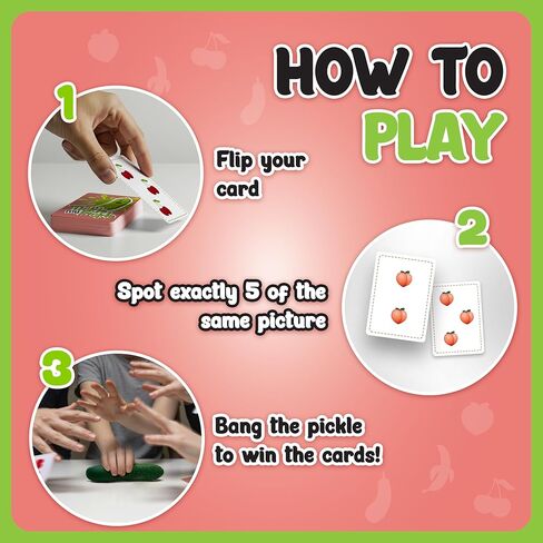 Tickle My Pickle: لعبة بطاقات عائلية مرحة للأطفال والكبار - متعة الفواكه والخضروات سريعة الوتيرة! in Kuwait