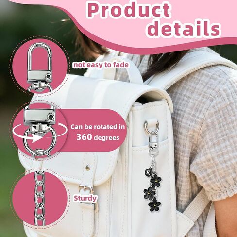 10 PCS Keychain Making Kit Swivel Snap Hook Lobster Claw Clasps and Extender Chain Silver Metal Keychain Clips with Key Ring Bulk for DIY Craft Supplies Jewelry Key Chain Bags Accessories Gift in Saudi Arabia