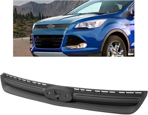 شبكة سفلية للمصد الأمامي من HECASA متوافقة مع 2013-2016 Ford Escape FO1036153 غطاء مشعاع ممتص للصدمات من البلاستيك (PP) أسود in Kuwait