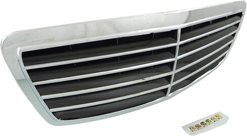 مجموعة شبكة Garage-Pro متوافقة مع غطاء الكروم M Mercedes Benz S-CLASS 2003-2006/إدراج أسود مطلي in Kuwait