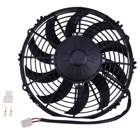 10 Inch Dia 255mm Universal 12V Blow Cooling Fan Compatible with Spal 30100320 Transmission Coolers in Kuwait