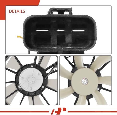 مجموعة مروحة تبريد رادياتير المحرك A-Premium متوافقة مع موديلات مختارة من Subaru - Outback/Legacy 2010 2011 2012 2013 2014، 3.6L - استبدال # 45121XA00A، 45122AJ00A in Kuwait