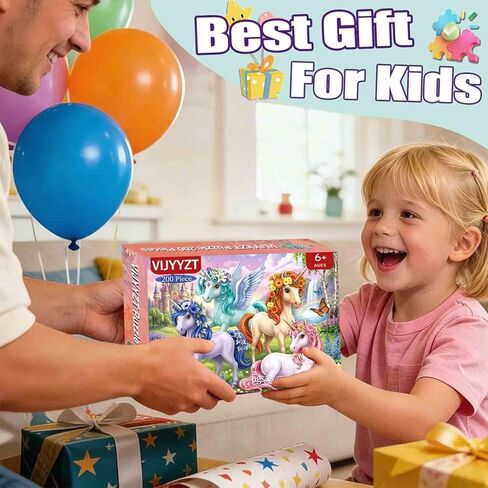 Puzzles for Kids Ages 6-8 8-10 Year Old - Castle & Unicorns Puzzle,200 Pieces Jigsaw Puzzles for Kids, Learning Educational Toys for Boys and Girls in Saudi Arabia