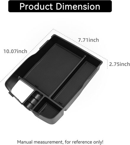 Center Console Armrest Storage Box Compatible with Kia Telluride 2020 2021 2022 2023 2024 2025 Center Console Organizer with Coin Holder ABS Interior Accessories Black in Kuwait