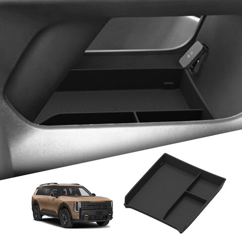 Center Console Armrest Storage Box Compatible with Kia Telluride 2020 2021 2022 2023 2024 2025 Center Console Organizer with Coin Holder ABS Interior Accessories Black in Kuwait