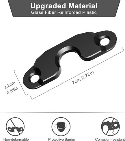 Upgraded Sun Visor Repair Kit for Jeep, Veharvim 2 Pack Hard Plastic Sun Visor Clip Compatible with Jeep Wrangler JK 2018/ JL/Wrangler 2018-2023/ Gladiator 2020-2023, Black in Saudi Arabia