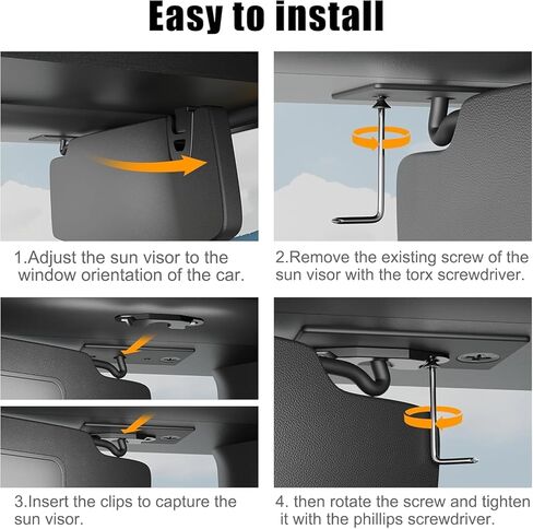 Upgraded Sun Visor Repair Kit for Jeep, Veharvim 2 Pack Hard Plastic Sun Visor Clip Compatible with Jeep Wrangler JK 2018/ JL/Wrangler 2018-2023/ Gladiator 2020-2023, Black in Saudi Arabia