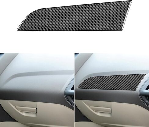 Real Carbon Fiber Compatible with Ford Focus C346 ST/RS/S/SE/SEL 2012 2013 2014 Accessories Car Air Conditioning Adjustment Button Frame Cover Interior Trim Sticker Decal 1PC in Saudi Arabia