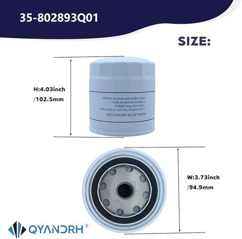 18-7945 35-802893Q01 Fuel Water Separator Filter Replaces 18-7945 35-807172 Compatible with Sie-rra Merc-ury Mariner MerCruiser Outboards-2Pack in Saudi Arabia
