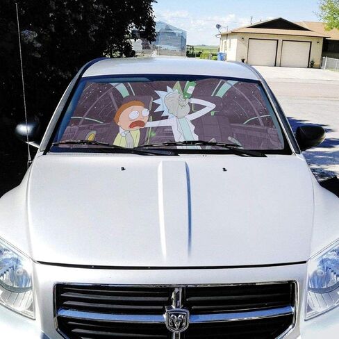 Rick and Morty Space Cruiser Auto Sunshade | Rick and Morty Accessories in Kuwait