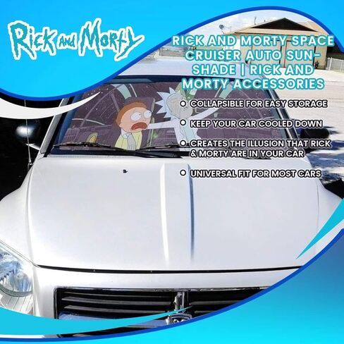 Rick and Morty Space Cruiser Auto Sunshade | Rick and Morty Accessories in Kuwait