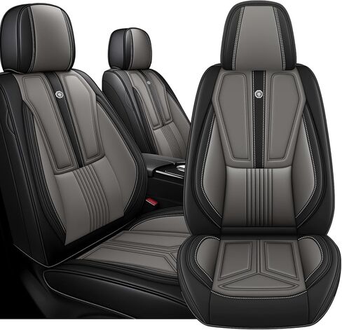 Arazi Custom 5 Full Seat Cover for Toyota Corolla 2009-2025, Full Coverage Premium Waterproof Nappa Leather Seat Covers（5 Seats Standard, Black&Red） in Saudi Arabia