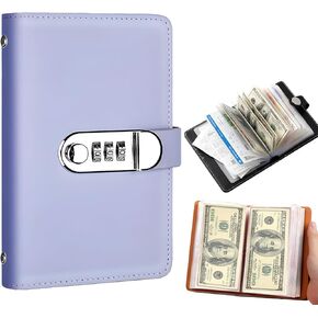 100 Envelope Savings Challenge Book with Password Lock, Money Saving Binder, Savings Challenge, Money Saving Book with Cash Envelopes, Fun to Reach Your Savings Goals (Black) in Saudi Arabia