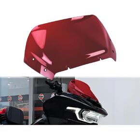الزجاج الأمامي للدراجة النارية مقاس 10 بوصات من الزجاج الأمامي للرياح يناسب Harley Touring Road Glide FLTRX CVO FLTRXSE 2023-Up، Road Glide ST FLTRXSTSE 2024-Up، أحمر in Kuwait