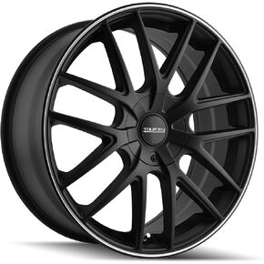 TR60 17x7.5, Bolt Pattern: 5x108/4.5, Offset: 42, MATTE BLACK/MACHINED RING, set of 1 in Saudi Arabia