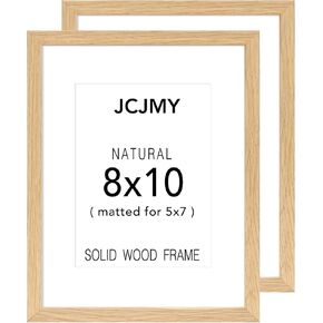 10x14 Solid Wood Picture Frame for 30 x 40cm Diamond Painting Art, Display 8.5x11 with Mat or 10 x 14 without, Wooden 10 by 14 Photo Frame with Plexiglass for Wall Hanging, 1 Pack, Natural in Saudi Arabia