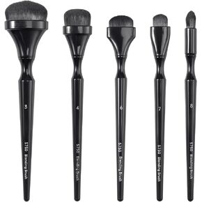 Charcoal Blending Brushes, 5 Piece Gold Leaf Brush Set for Sketching, Shading, Embossing, Pastel and Art Crafts Multi-Size Professional Painting Tools for Artists, Teachers, Students, DIY in Saudi Arabia