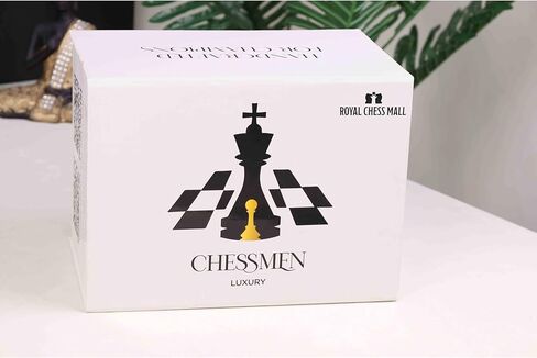 Royal Chess Mall - Piatigorsky Cup Reproduced Chess Set- Chess Pieces Only- Mahogany Stained Boxwood– 5″ King in Saudi Arabia