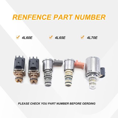 4L60E 4L65E Transmission Solenoid Kit,Includes TCC/PWM/EPC Shift Solenoid,Compatible with Chevy Silverado 1500/ Tahoe/Avalanche 1500,GMC Sierra/GMC Yukon,Cadillac Escalade/ESV/EXT(2003-2005) in Saudi Arabia