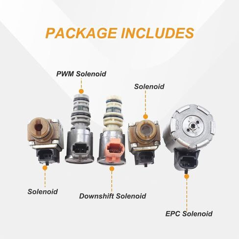 4L60E 4L65E Transmission Solenoid Kit,Includes TCC/PWM/EPC Shift Solenoid,Compatible with Chevy Silverado 1500/ Tahoe/Avalanche 1500,GMC Sierra/GMC Yukon,Cadillac Escalade/ESV/EXT(2003-2005) in Saudi Arabia