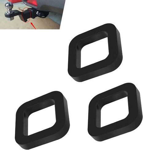 3PCS Hitch Receiver Silencer Pad, 2 Inch Rubber Cushion Noise Reducer, for Adjustable Ball Mounts to Reduce Rattle & Noise, Universal for Most Trailer Hitch Receiver in Saudi Arabia